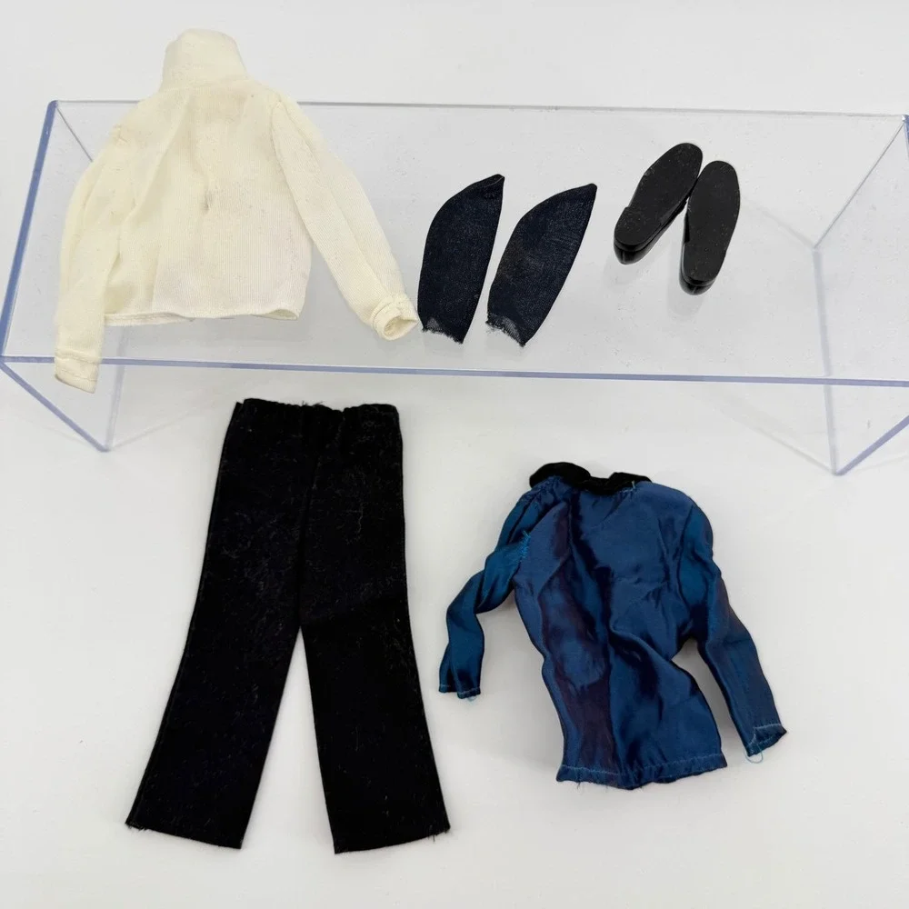 Vintage Ken's Barbie Midnight Blue Doll Clothes Outfit #1719 w/black Shoes